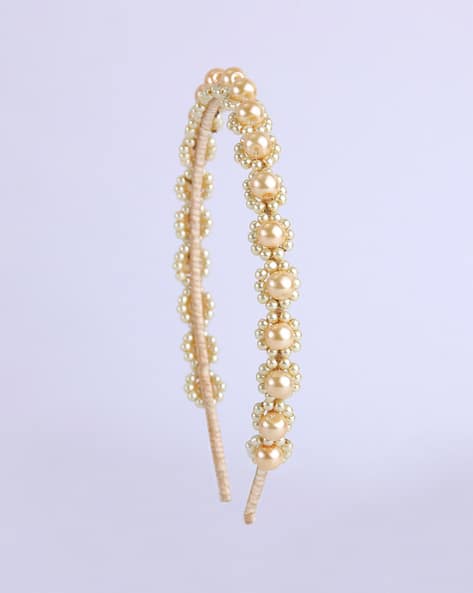 Choko  Hair Band with Pearl Accent