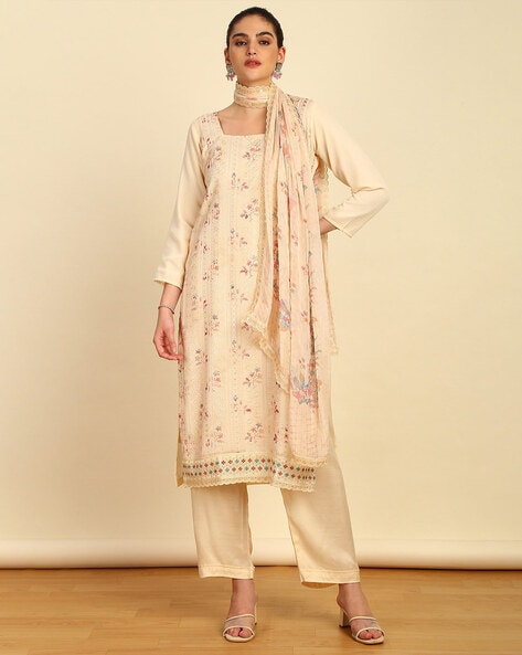 Soch Women Embroidered Unstitched Dress Material