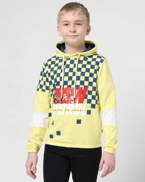 Buy Yellow Sweatshirts Hoodie for Boys by Jack Jones Online