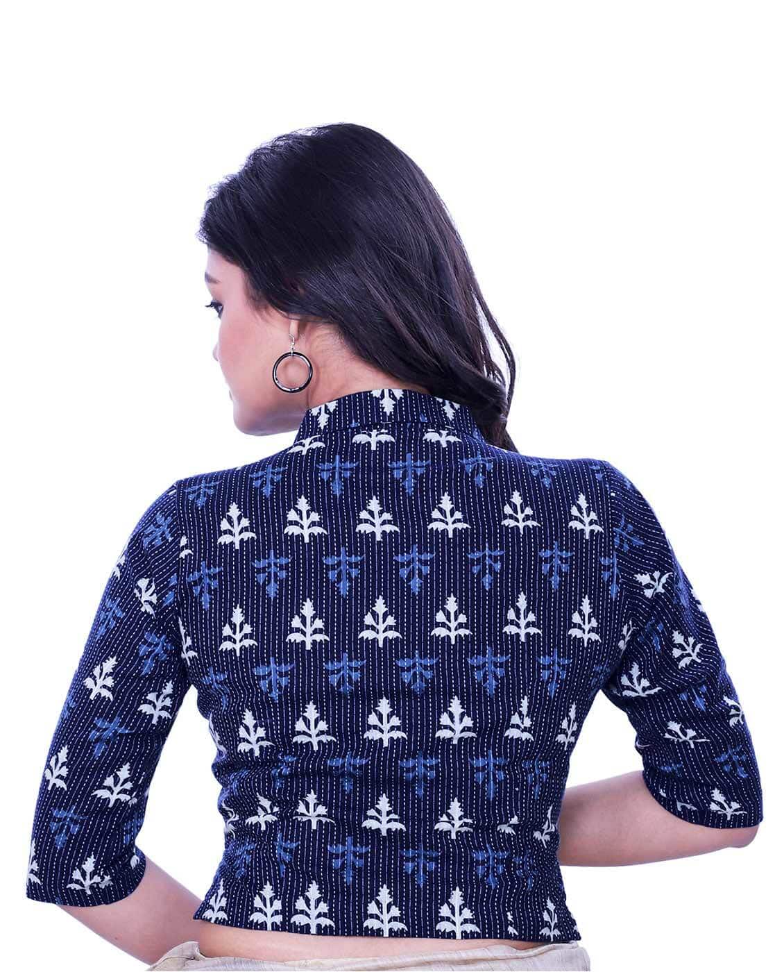 Buy RENE Floral Print Front Open Blouse Online | Ajio.com