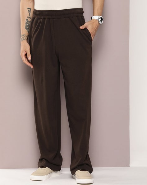 Men Loose Fit Mid Rise Track Pants