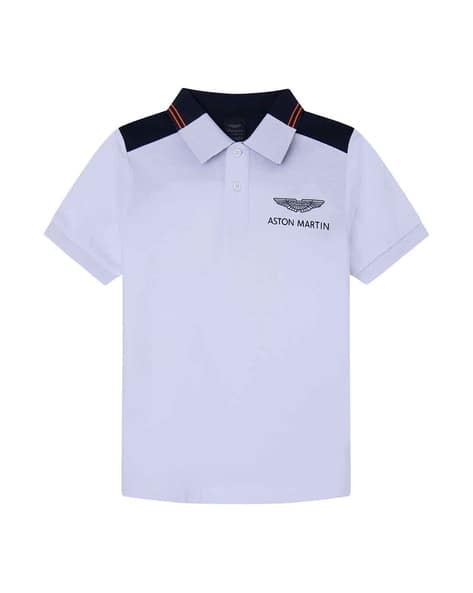 Polo T-Shirt with Contrast Collar