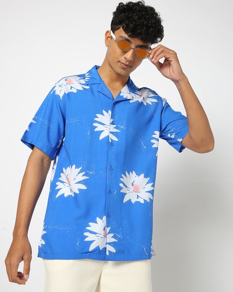 Men Floral Print Relaxed Fit Shirt