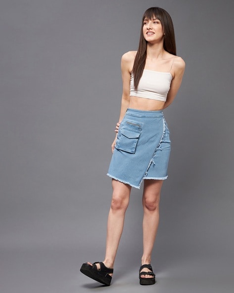 Miss Chase Solid Skirt