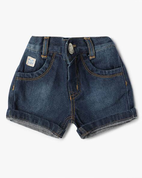 Boys Lightly Washed Regular Fit Denim Shorts
