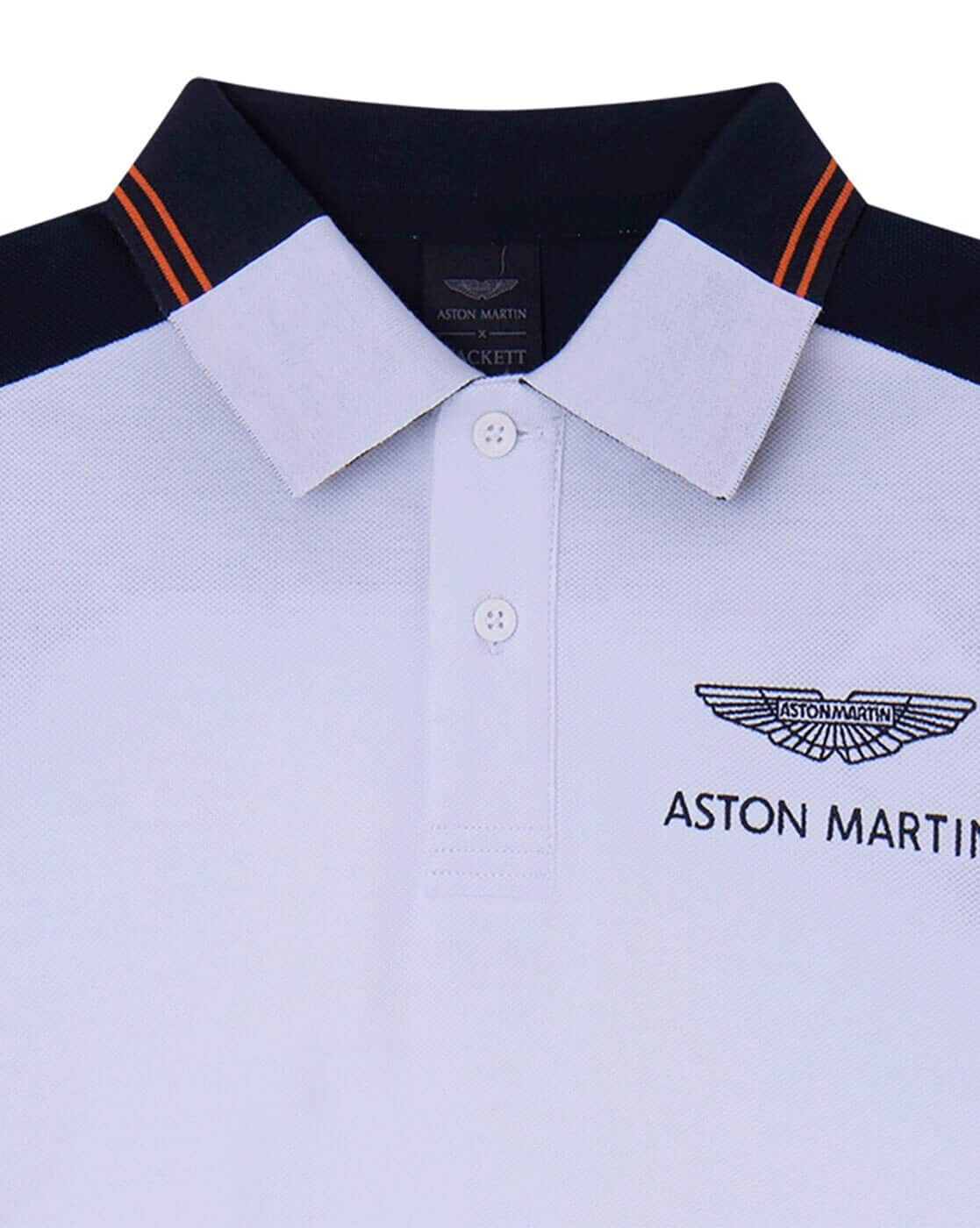 Buy Hackett London Polo T-Shirt with Contrast Collar White Color