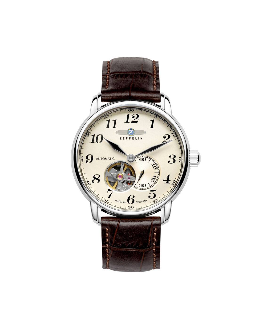 Buy Zeppelin Men LZ 127 Graf Zeppelin Watch - 76665 | Brown Color