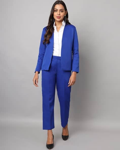 BRINNS Open-Front Blazer & Trousers Set