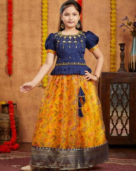 Buy Navy Blue Ethnic Wear Sets for Girls by AARIKA GIRLS ETHNIC
