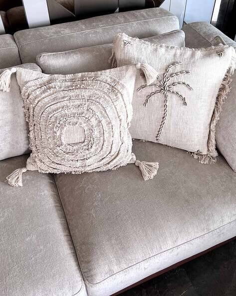 Set of Boho Shell Palm Cushions 17