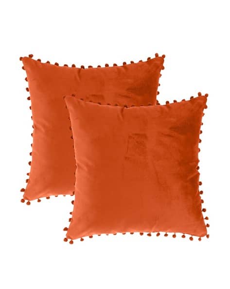 Buy Rust Cushions Pillows for Home Kitchen by Sugarchic Online