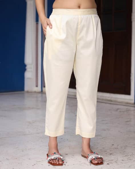 Buy Off white Pants for Women by JUNIPER Online | Ajio.com Buy Off white Pants for Women by JUNIPER Online | Ajio.com