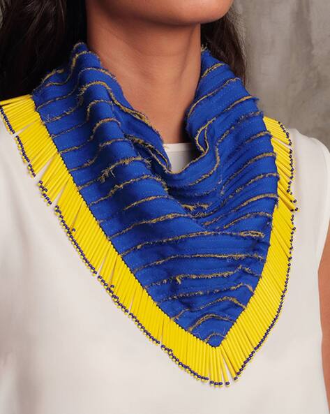 Women Embellished Georgette Scarf Price in India