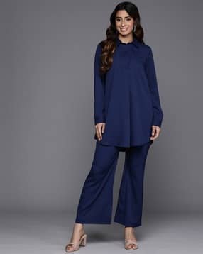 varanga Women Collar-Neck Tunic & Pants Set-picture-39