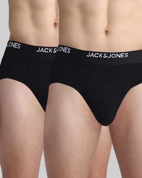 Jack & Jones Pack of 2 Men Briefs with Logo Waistband