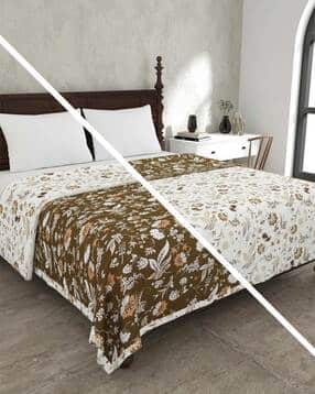 Floral Print Reversible Double-Size Comforter-image-8