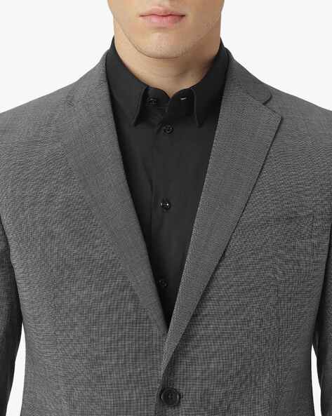Buy EMPORIO ARMANI Single-Breasted Suit Set | Grey Color Men