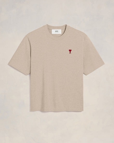 Buy Ami Paris Ami De Coeur Organic Cotton Boxy Fit T-Shirt