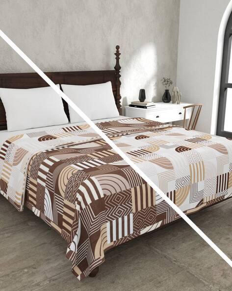 Jaipur Fabric Geometric Print Reversible Double-Size Comforter