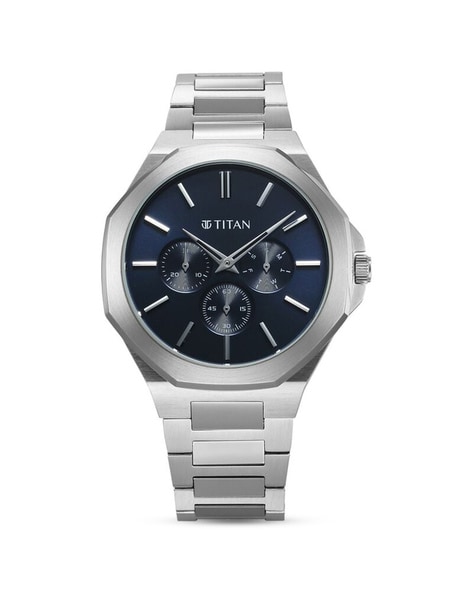 TITAN Men Classic Slim Multifunction Quartz Dial Watch- 90198SM01