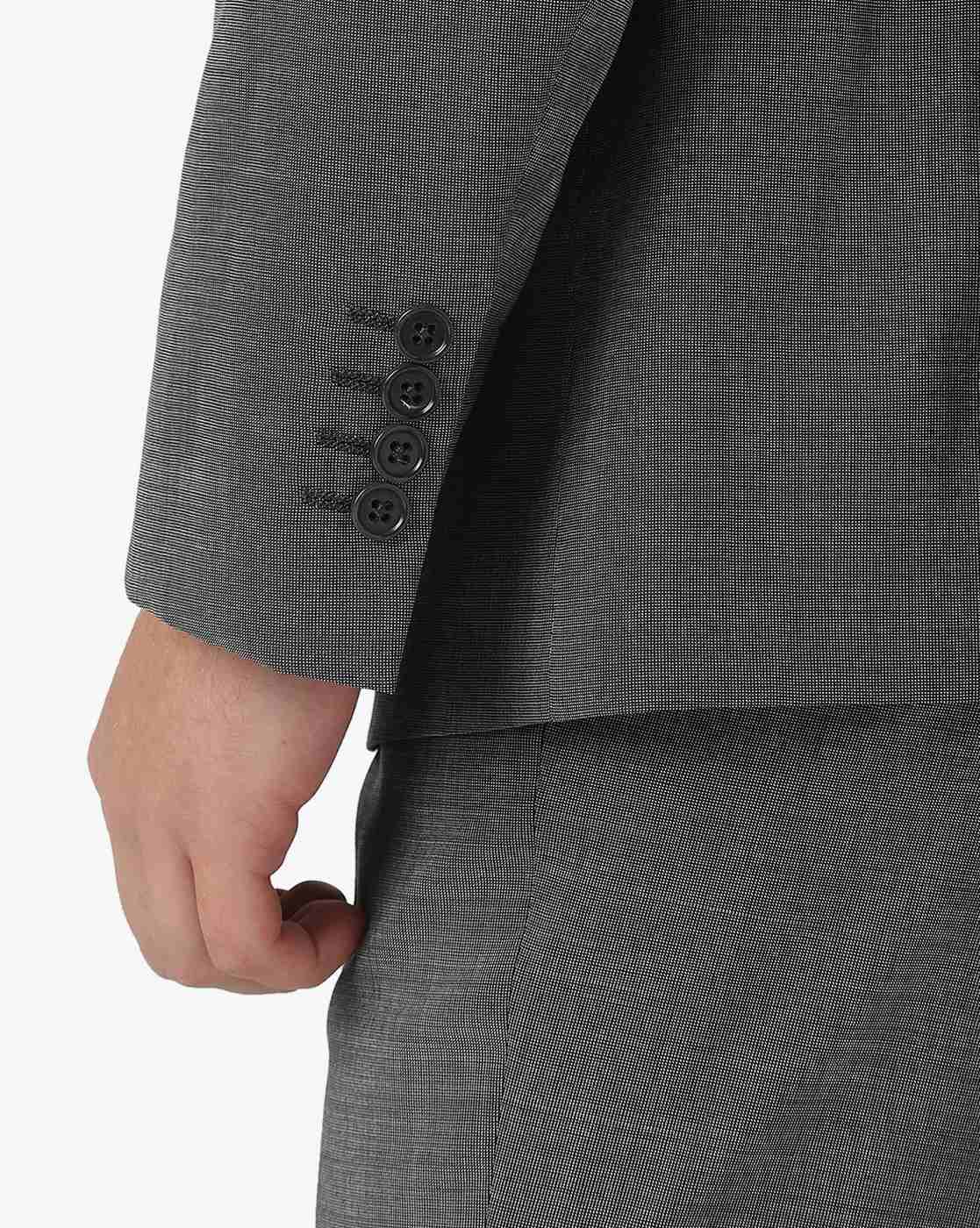 Buy EMPORIO ARMANI Single-Breasted Suit Set | Grey Color Men