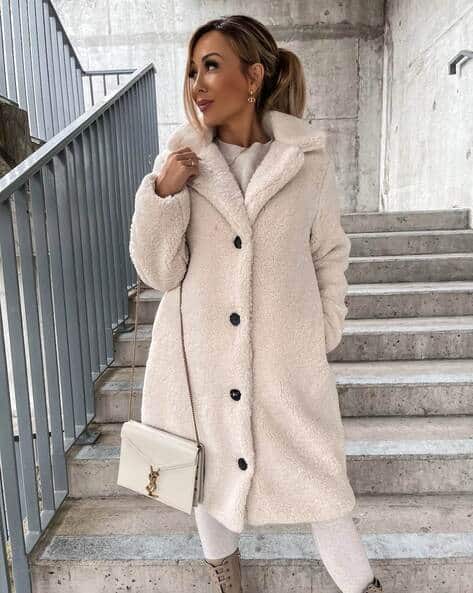 Buy Cream Jackets & Coats for Women by DaFirenze Online | Ajio.com