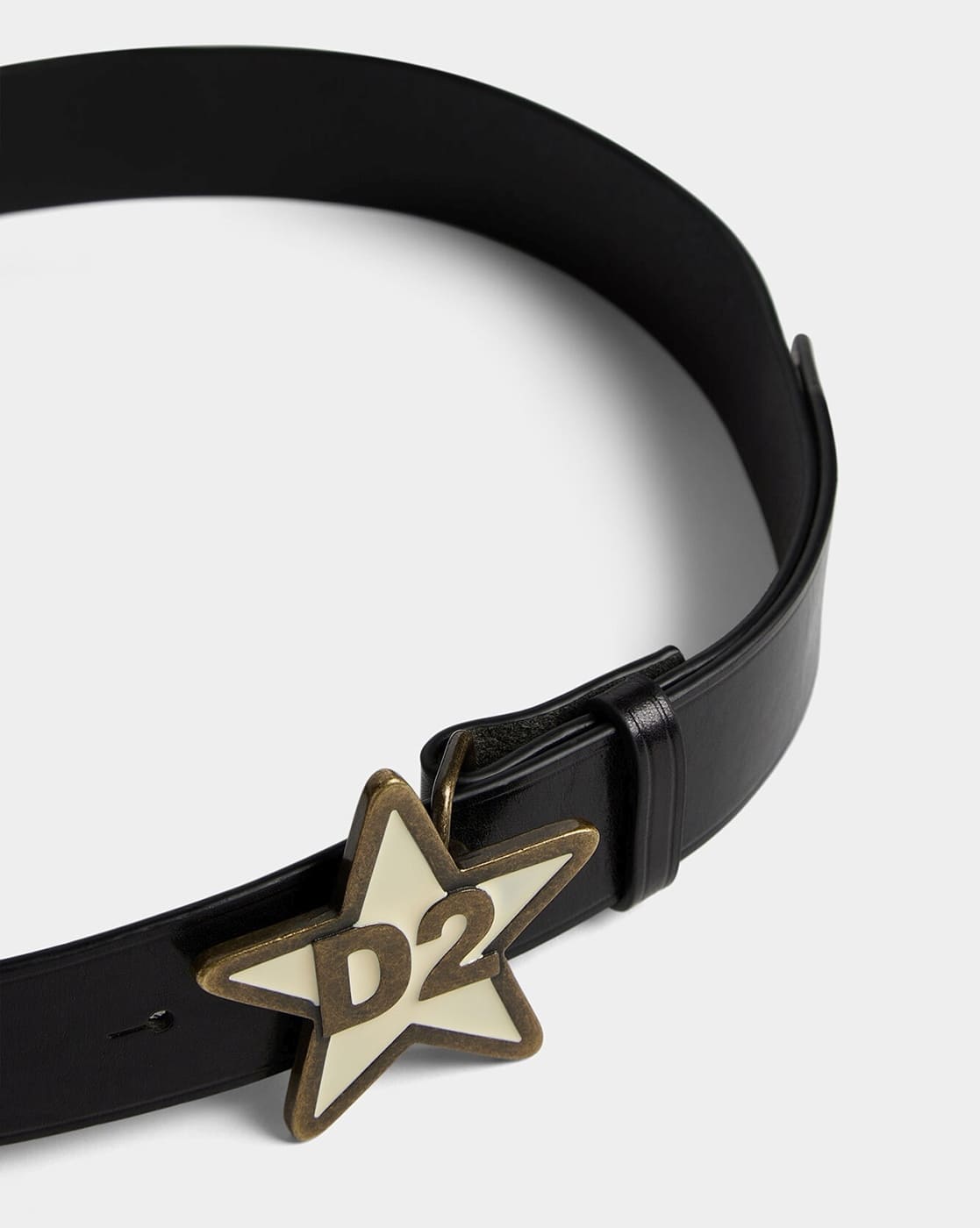 Buy Dsquared2 Plaque Logo Belt | Black Color Men | AJIO LUXE