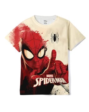 Boys Graphic Print Regular Fit T-Shirt-image-18