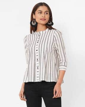 kami kubi Striped Printed Regular Relaxed Fit Shirt-picture-12