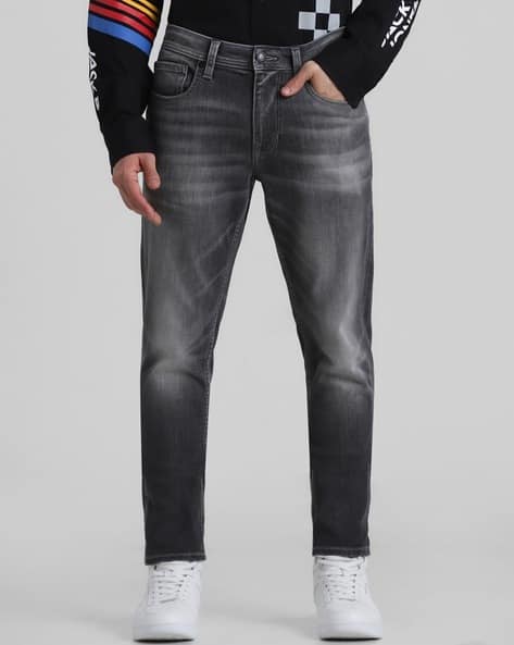 Jack & Jones Men Slim Fit Jeans with 5-Pocket Styling