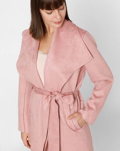 Trench Coat with Button Closure