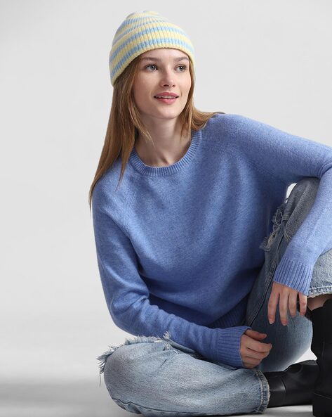 Buy Blue Sweaters Cardigans for Women by ONLY Online Ajio