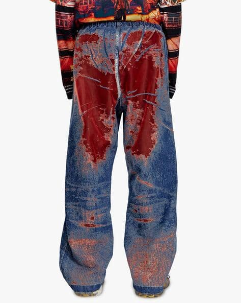 Buy Blue & Red Jeans for Men by DIESEL Online | Ajio.com