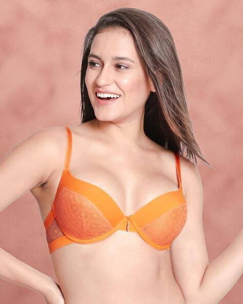 Buy Susie Lace Demi Cup Underwire Padde Online | Ajio.com