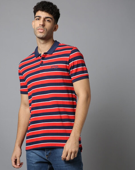 Levis Men Striped Polo T-Shirt