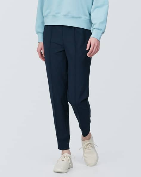 Buy Navy Blue Trousers Pants for Women by MUJI Online - Main Image