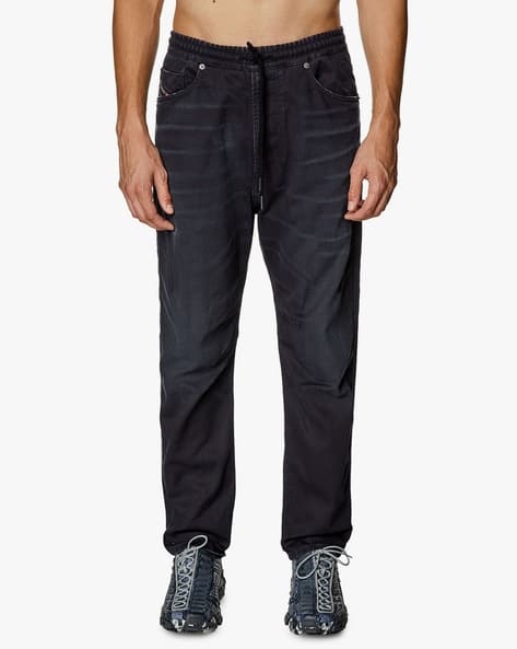 Buy DIESEL 2040 D-Amage Jogg Tapered Fit Jeans | Black Color Men 