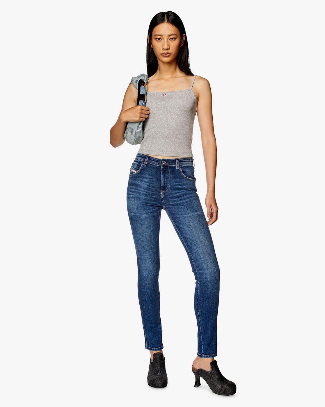 Buy DIESEL 2015 Babhila Skinny Fit Jeans | Blue Color Women
