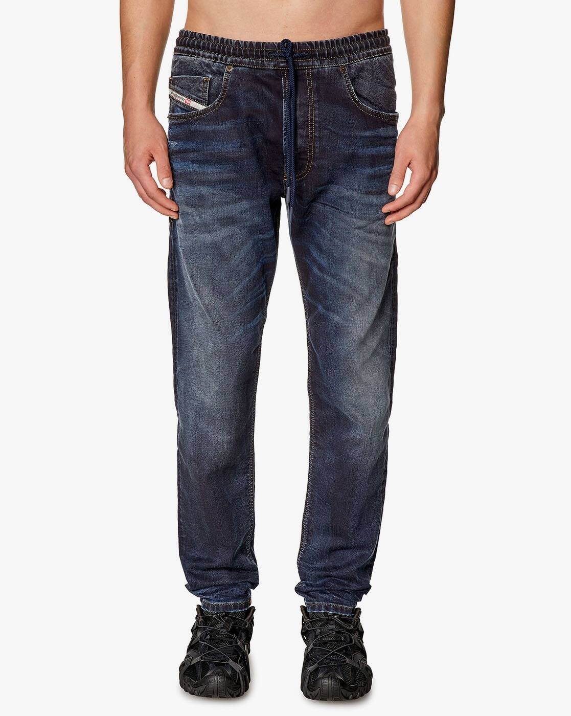 Buy DIESEL 2030 D-Krooley Jogg Tapered Fit Jeans | Navy Blue Color