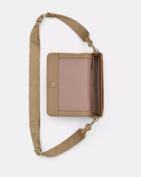 MARC JACOBS 'The Leather Mini Bag' crossbody bag Beige
