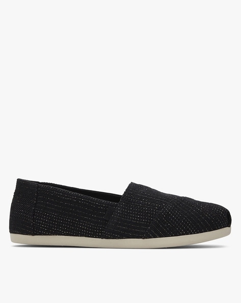 Toms black glitter women's classics fashion