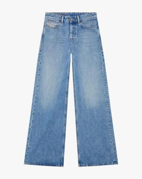 Buy DIESEL 1996 D-Sire Straight Fit Cotton Jeans | Blue Color Men 