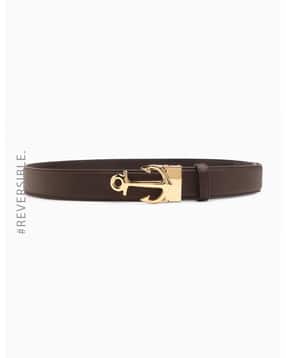 the bear house Men Reversible Belt with Anchor Buckle Closure-picture-35
