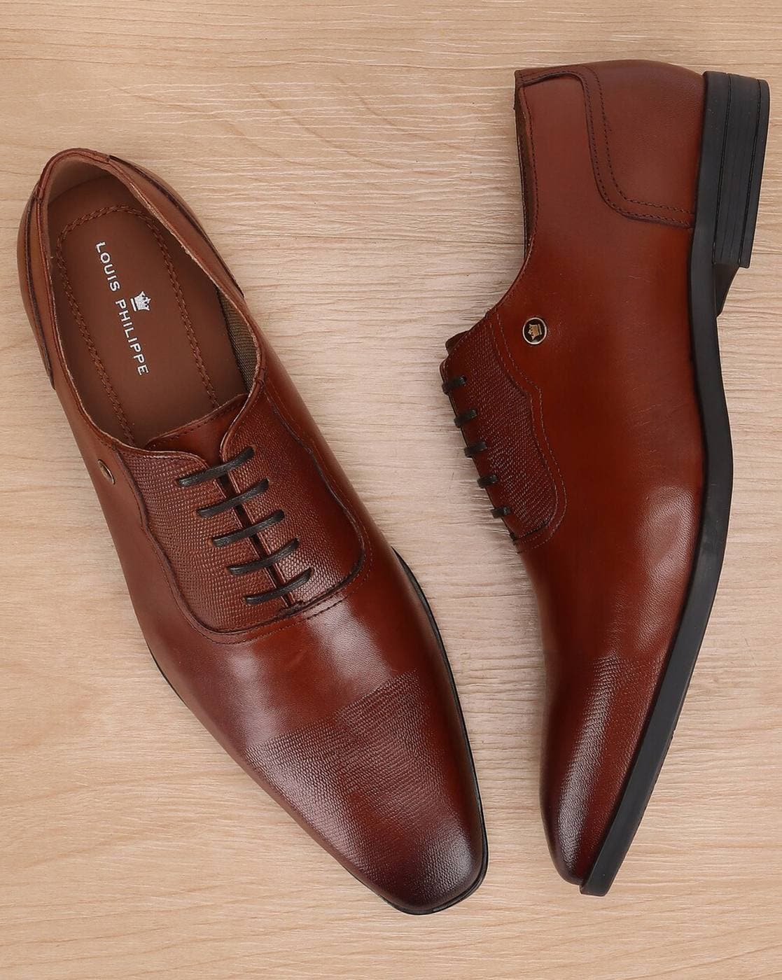 Louis philippe tan formal shoes online