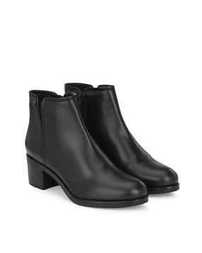 Ankle-Length Heeled Boots-image-8
