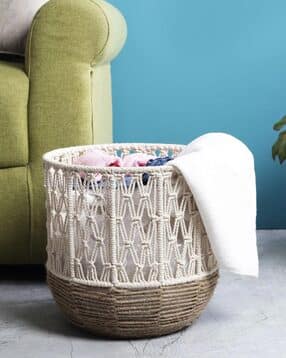 Handmade Boho Look Multipurpose Basket-image-3