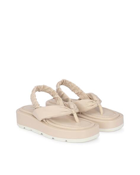 DELIZE Thong-Strap Slingback Platforms
