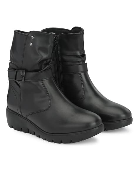 DELIZE High-Top Ankle-Length Boots