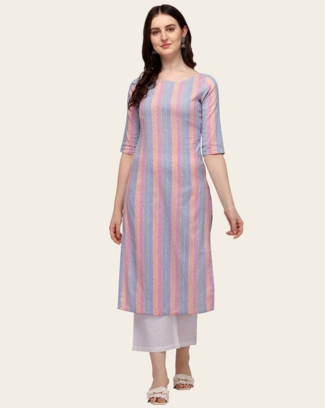 Stripes Straight Kurta