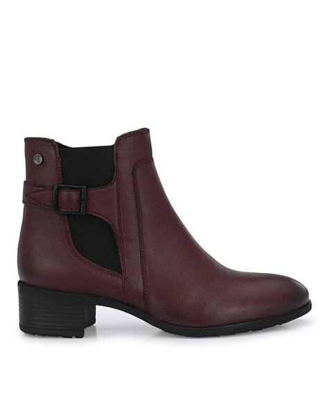 DELIZE Ankle-Length Boots with Buckle Closure